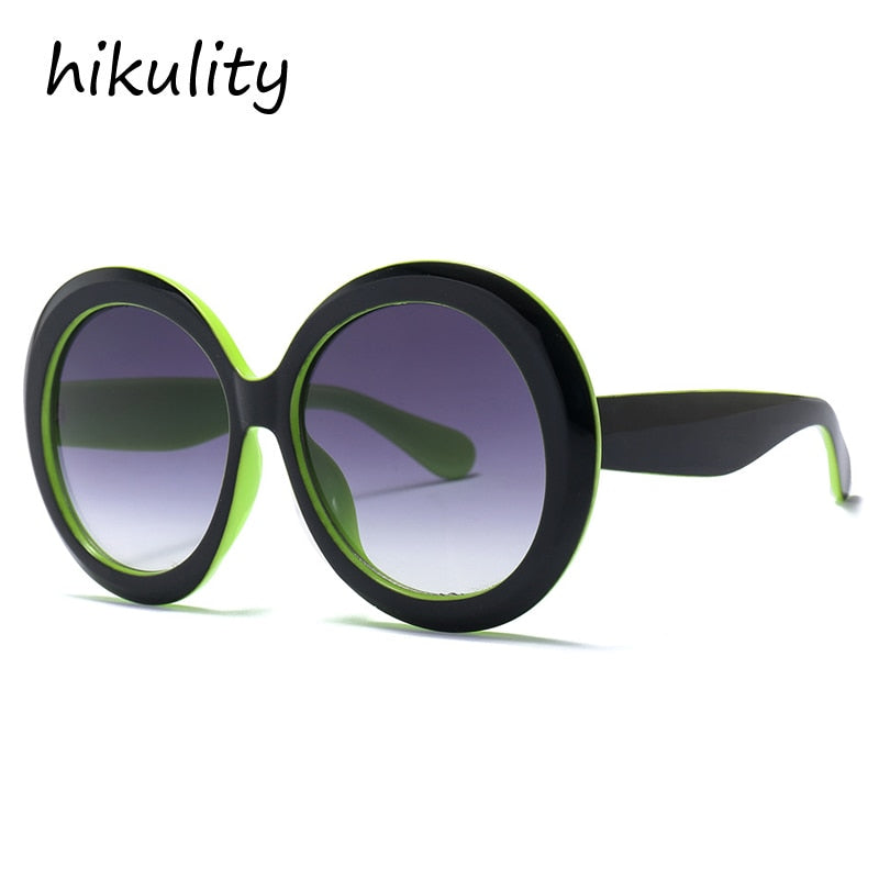 Fashionable Round Large Frame Sunglasses