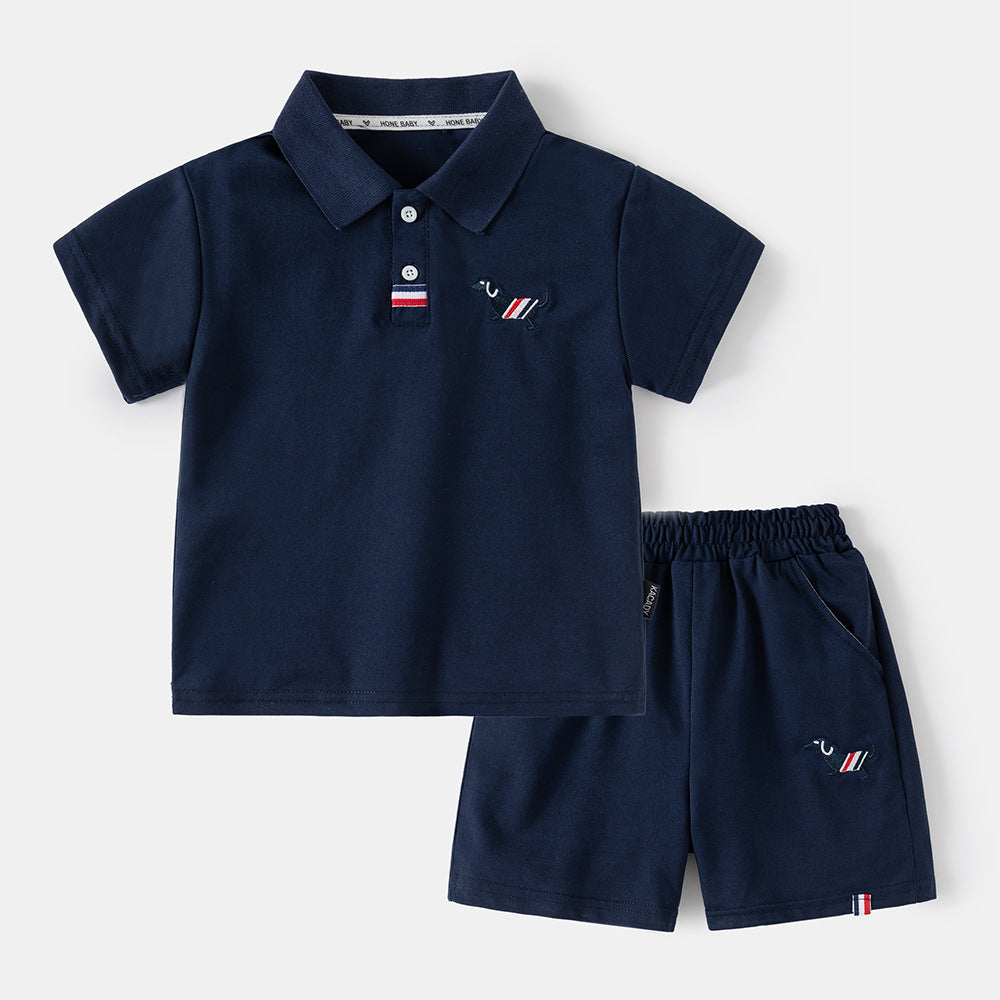 Short Sleeve Sports Suit for Boys