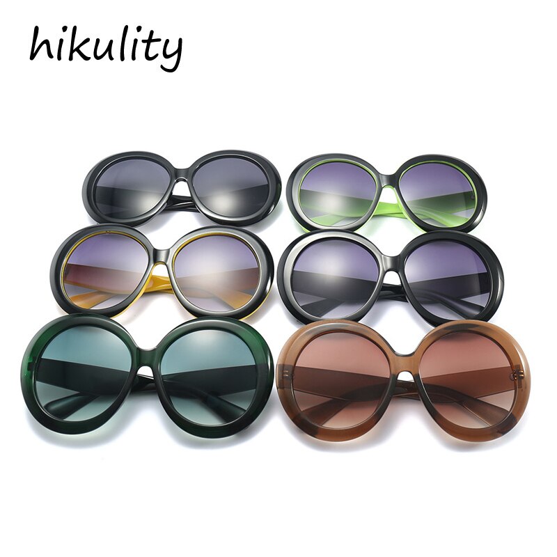 Fashionable Round Large Frame Sunglasses
