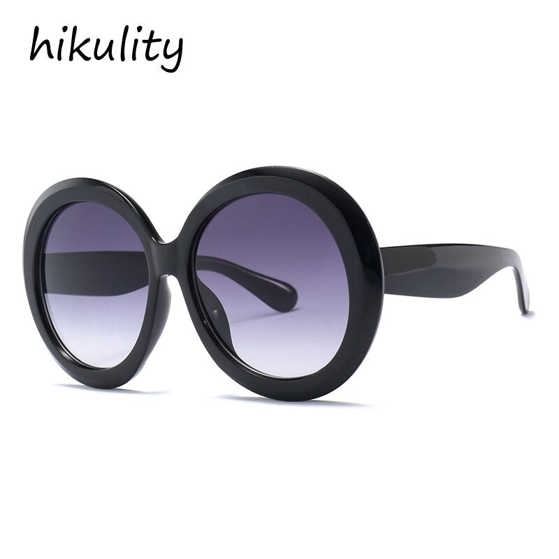 Fashionable Round Large Frame Sunglasses