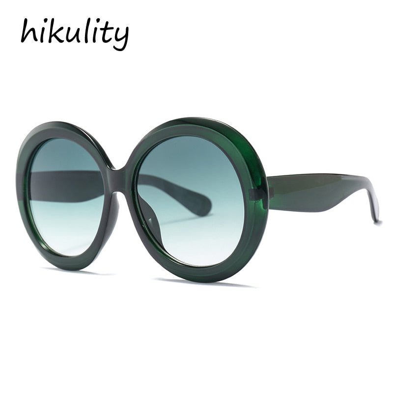 Fashionable Round Large Frame Sunglasses
