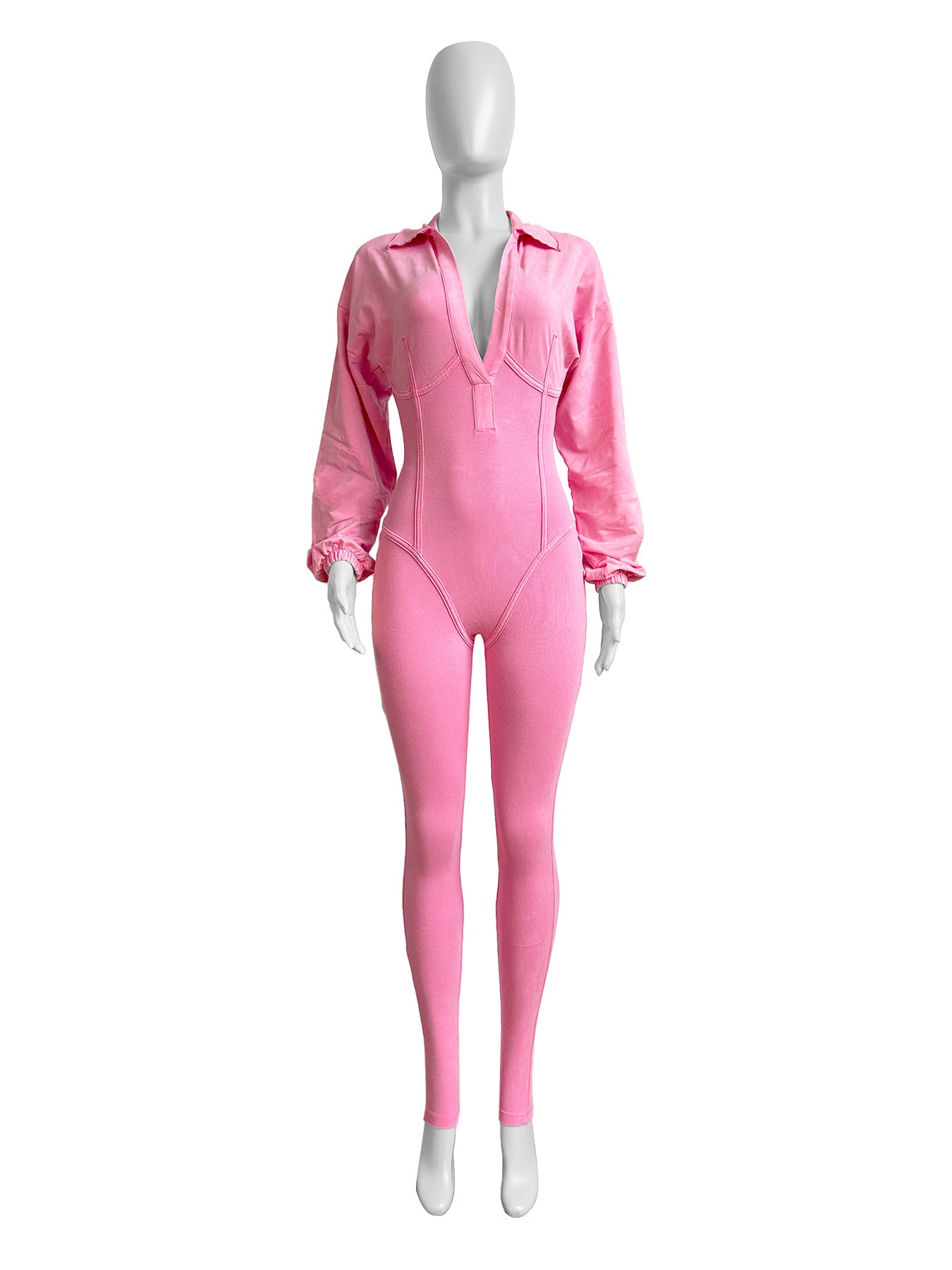 V Tight Jumpsuit