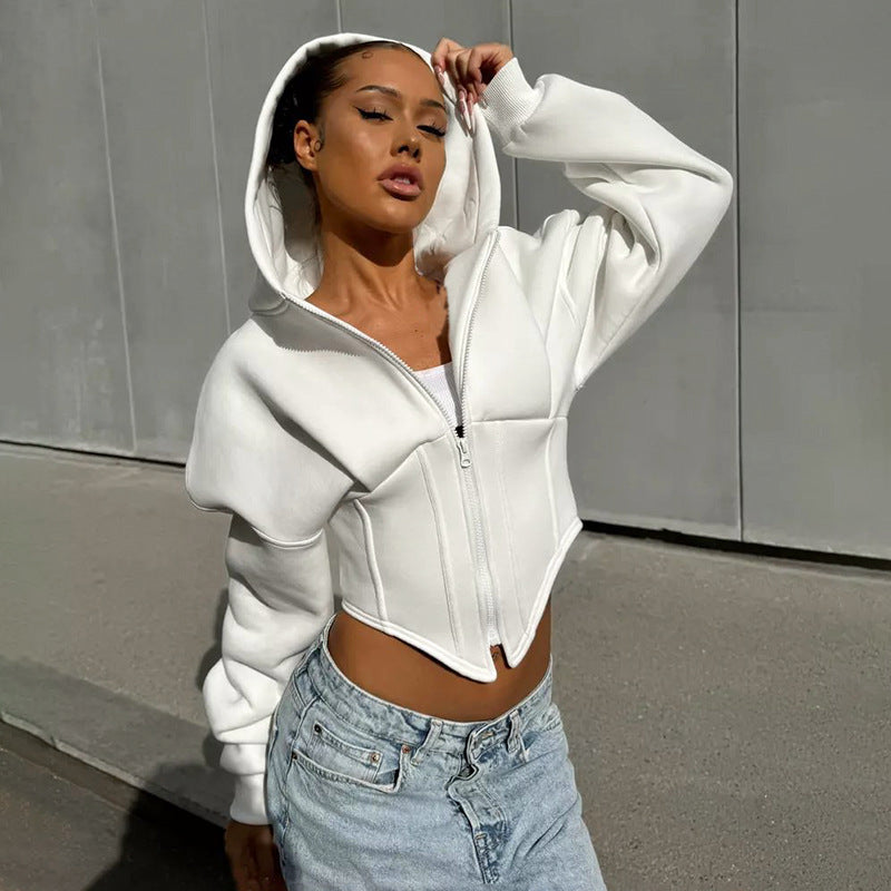 American Style Cardigan Hooded Casual Jacket