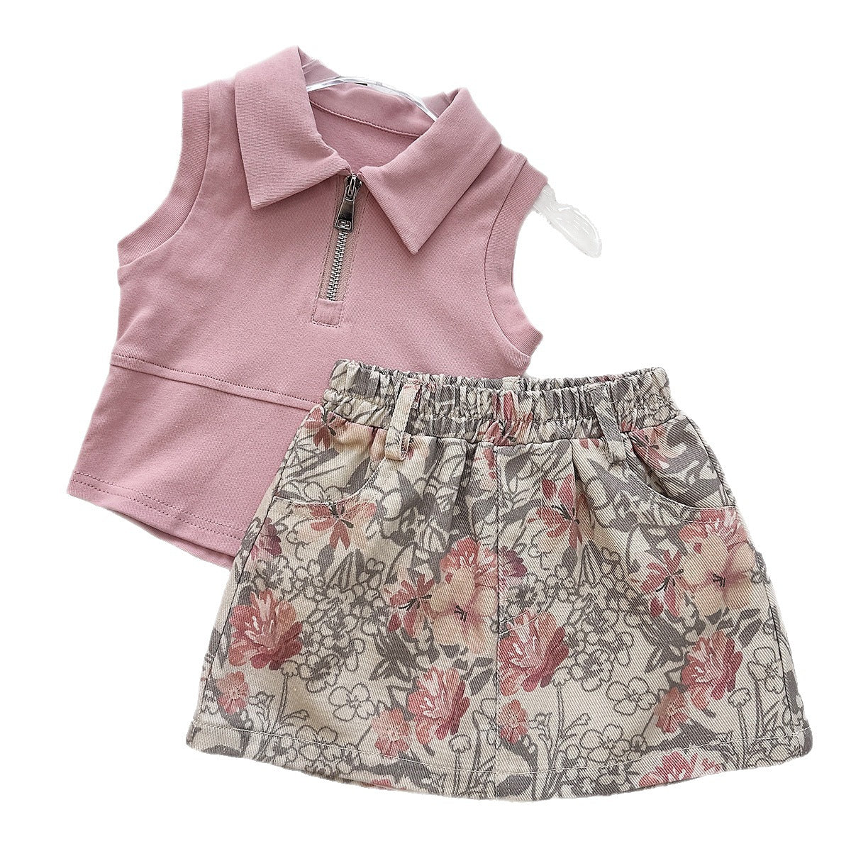 Two Piece Top and Skirt Pants