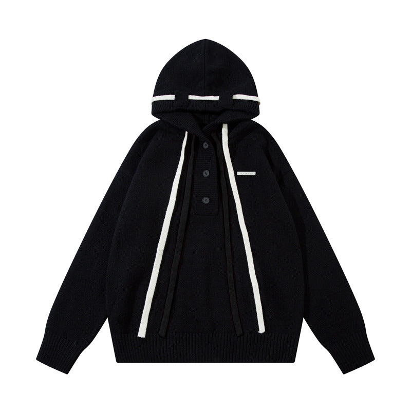 Hooded Knit Sweater