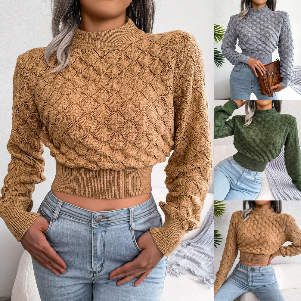 Three-Dimensional Knit Sweater