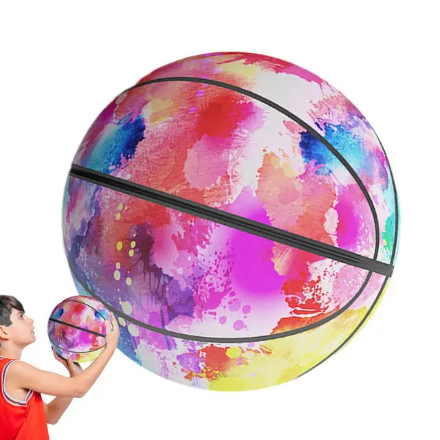 Indoor Basketball Silent 7 Inches Cloth Quiet Basketball With Zipper Silent Dribbling Training Ball Removable Cover For School