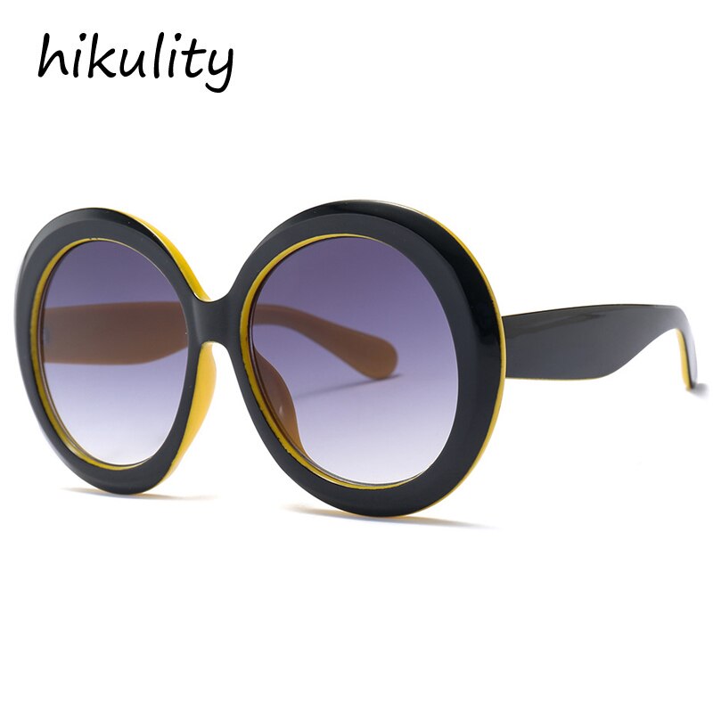 Fashionable Round Large Frame Sunglasses