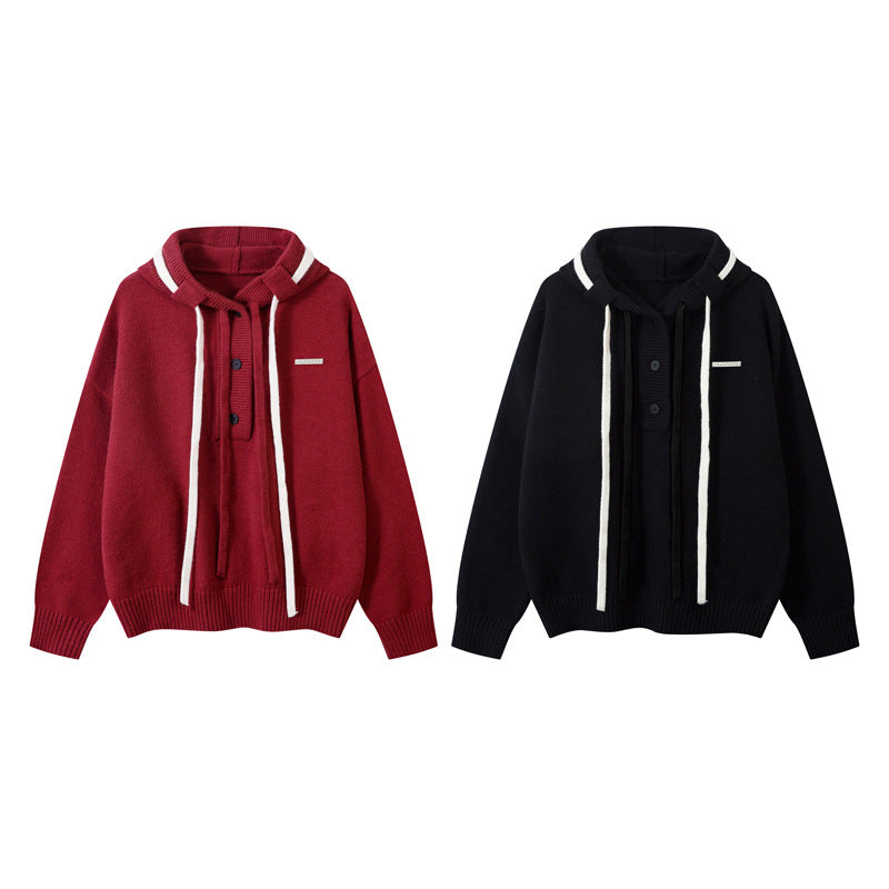 Hooded Knit Sweater