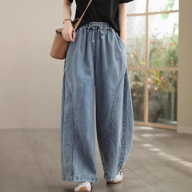 Cotton Denim loose Pants