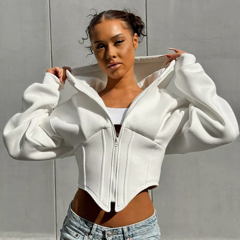 American Style Cardigan Hooded Casual Jacket