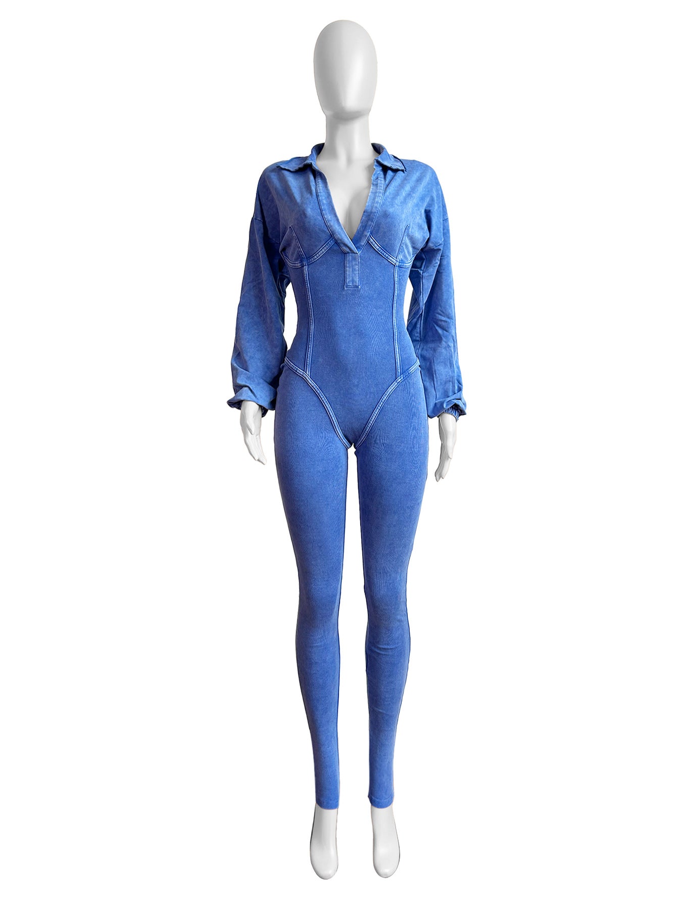 V Tight Jumpsuit