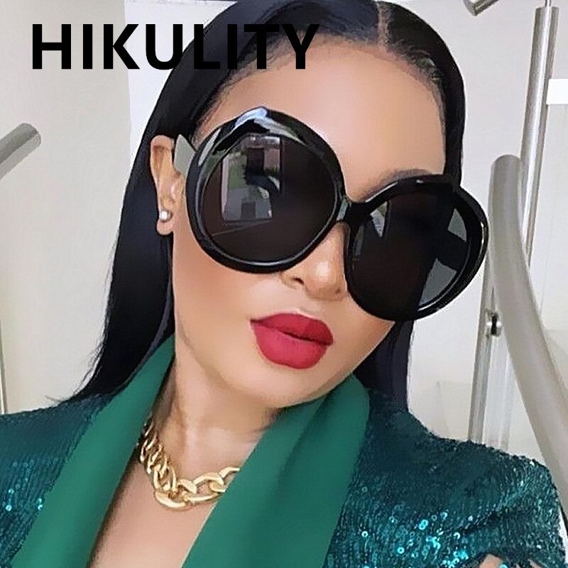 Fashionable Round Large Frame Sunglasses