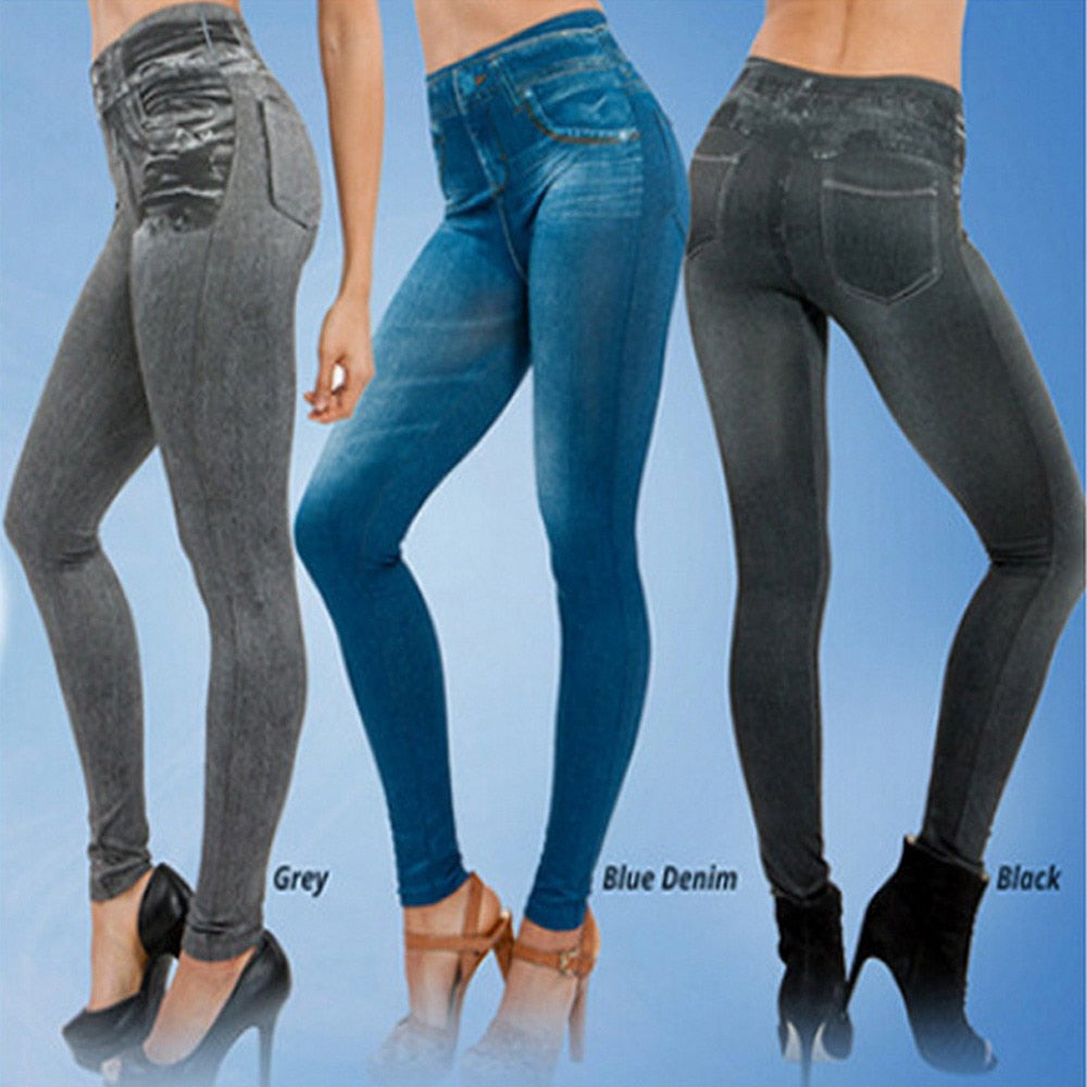 Denim Pencil Pants