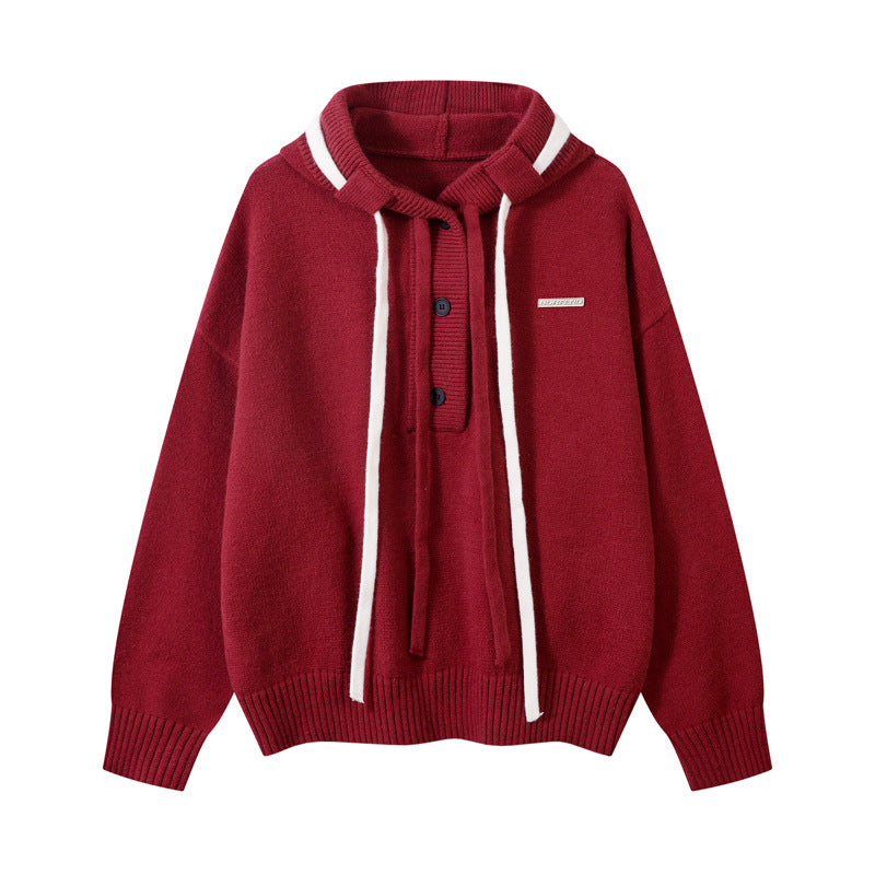 Hooded Knit Sweater