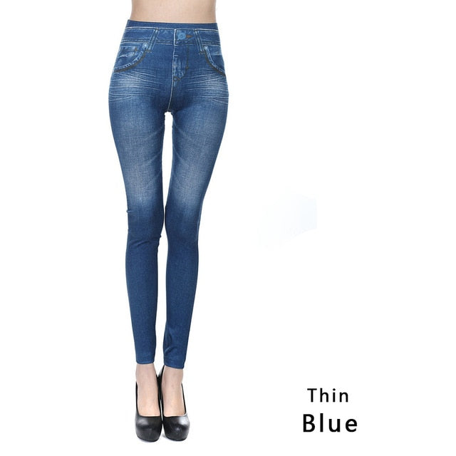 Denim Pencil Pants