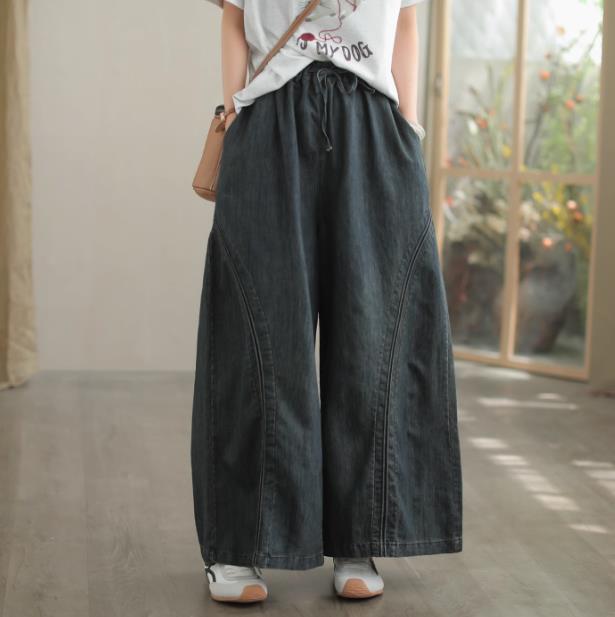 Cotton Denim loose Pants