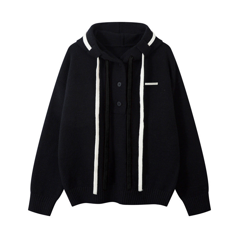 Hooded Knit Sweater