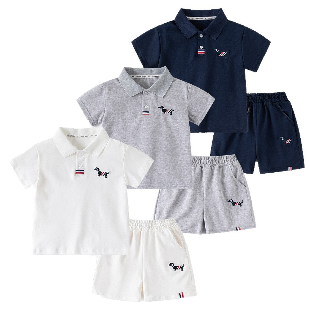 Short Sleeve Sports Suit for Boys