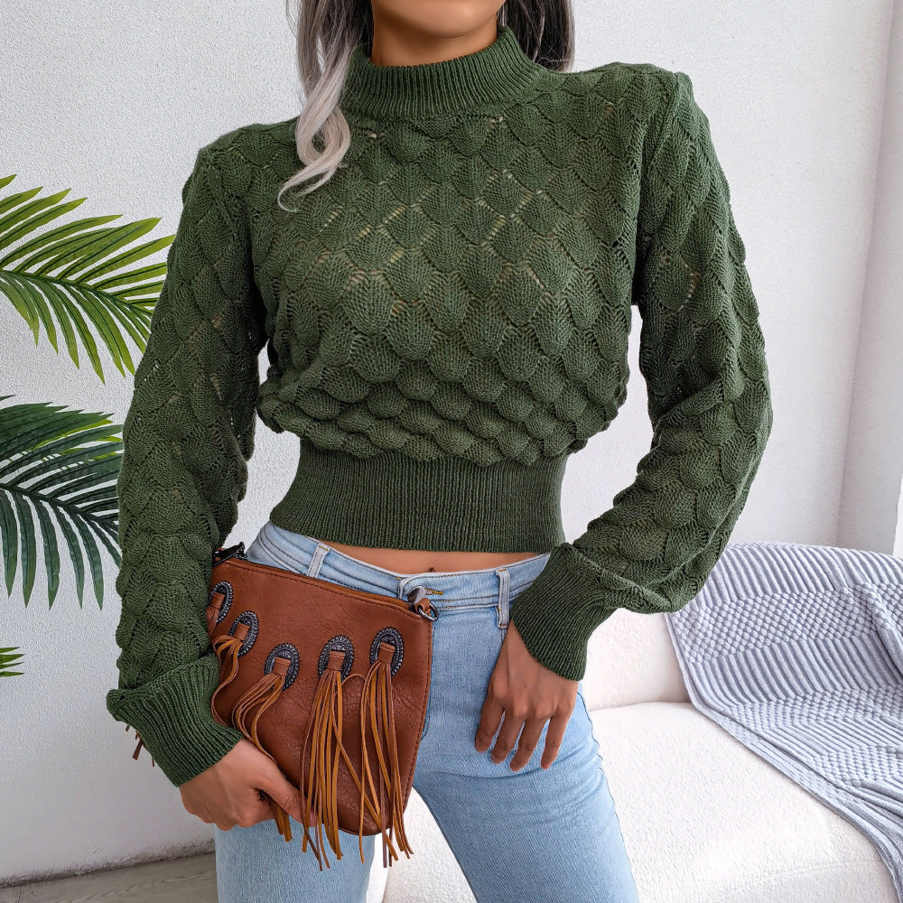 Three-Dimensional Knit Sweater