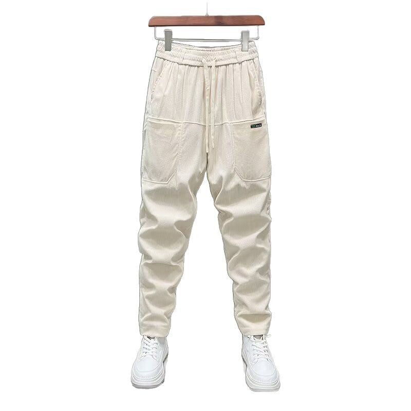 Versatile slim fit straight leg teenage pants