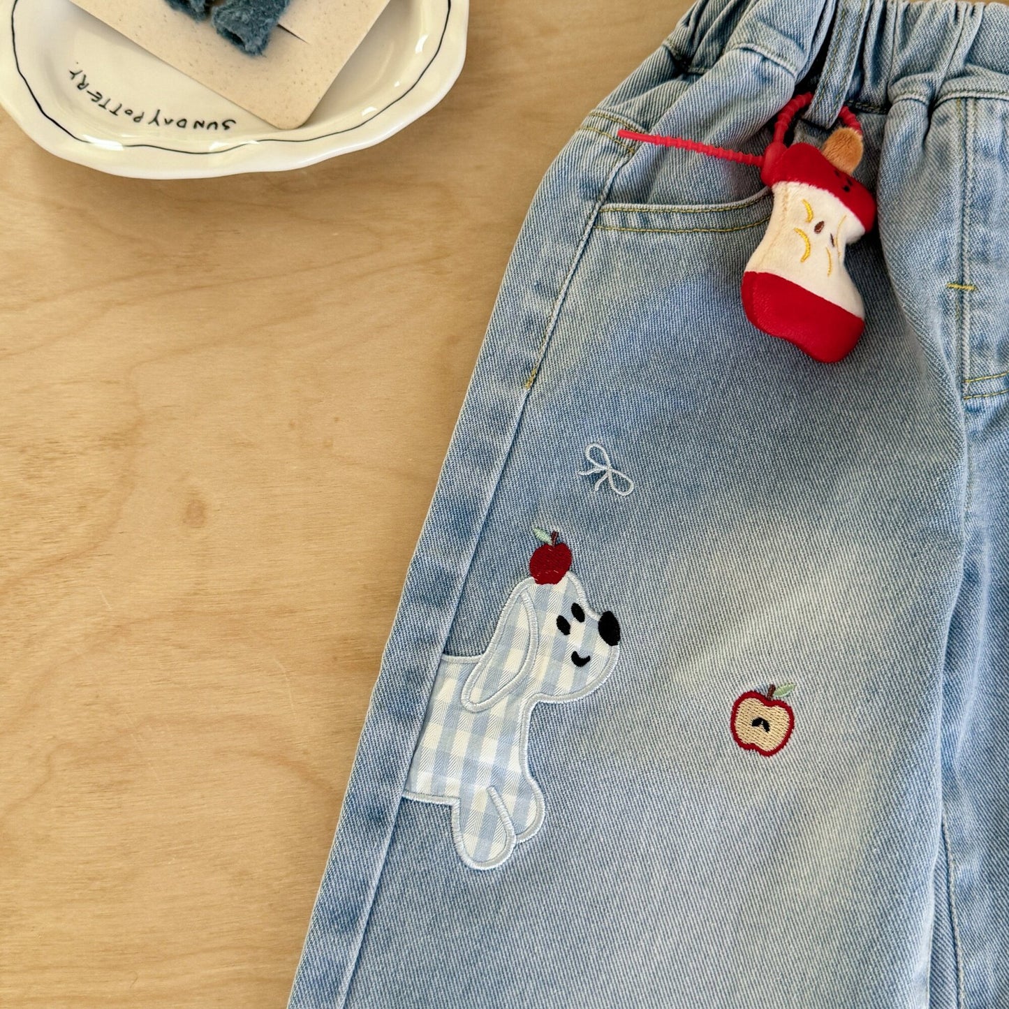 Wide Leg Denim Pants