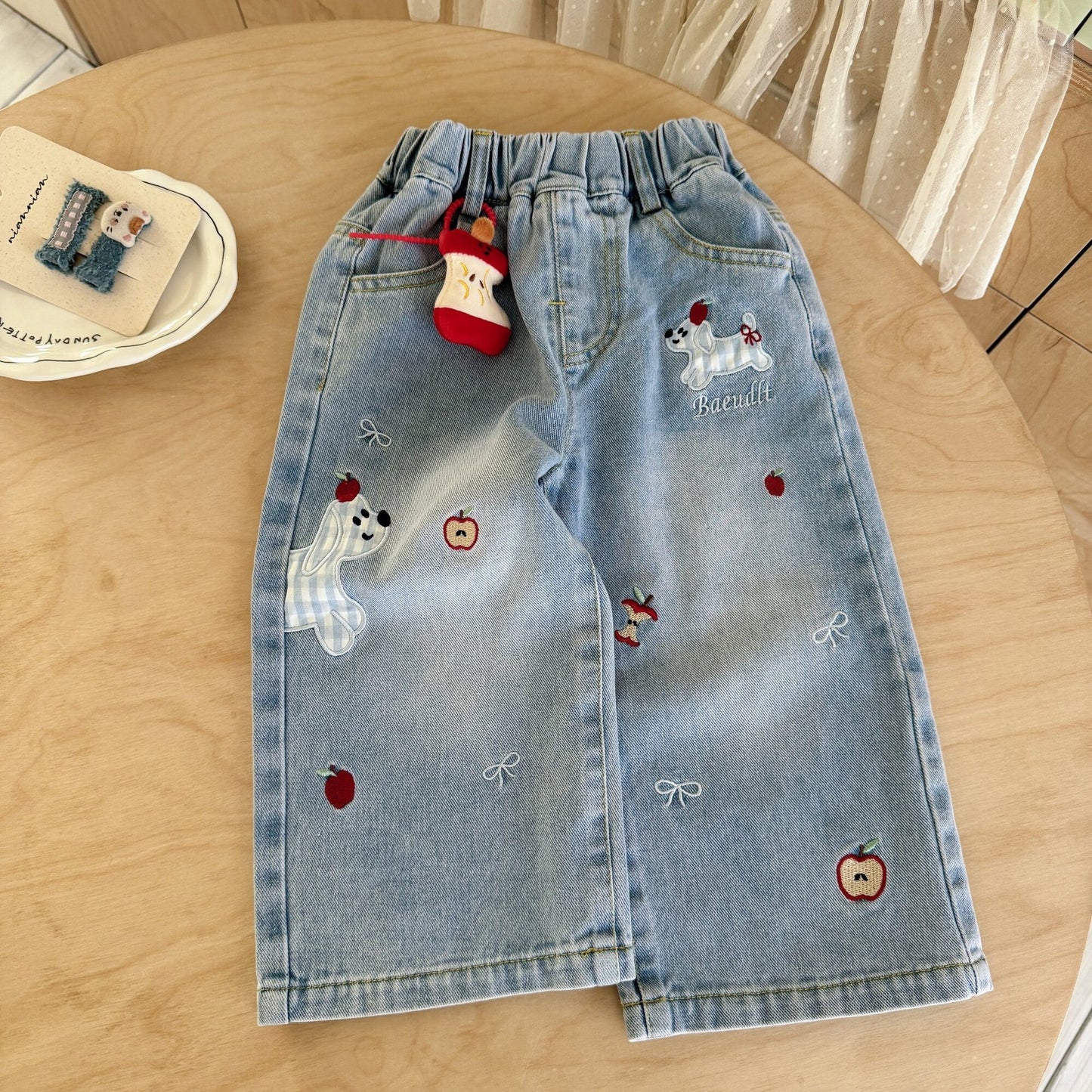 Wide Leg Denim Pants