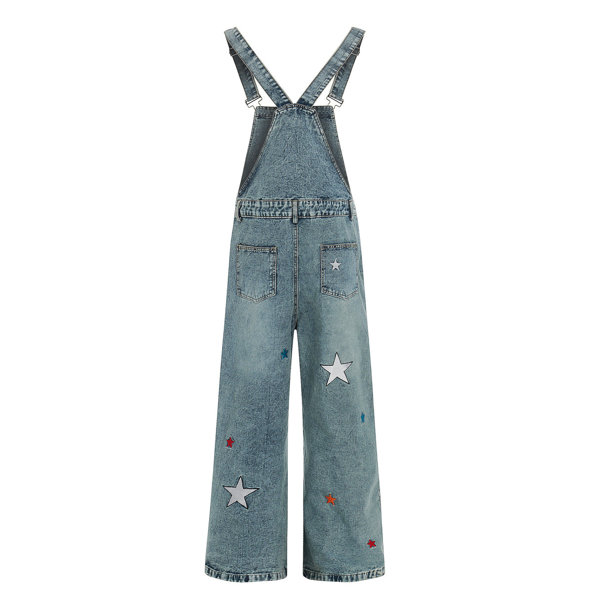 Embroidered Decorative Non-Iron Overalls Youth Fashion Jumpsuit