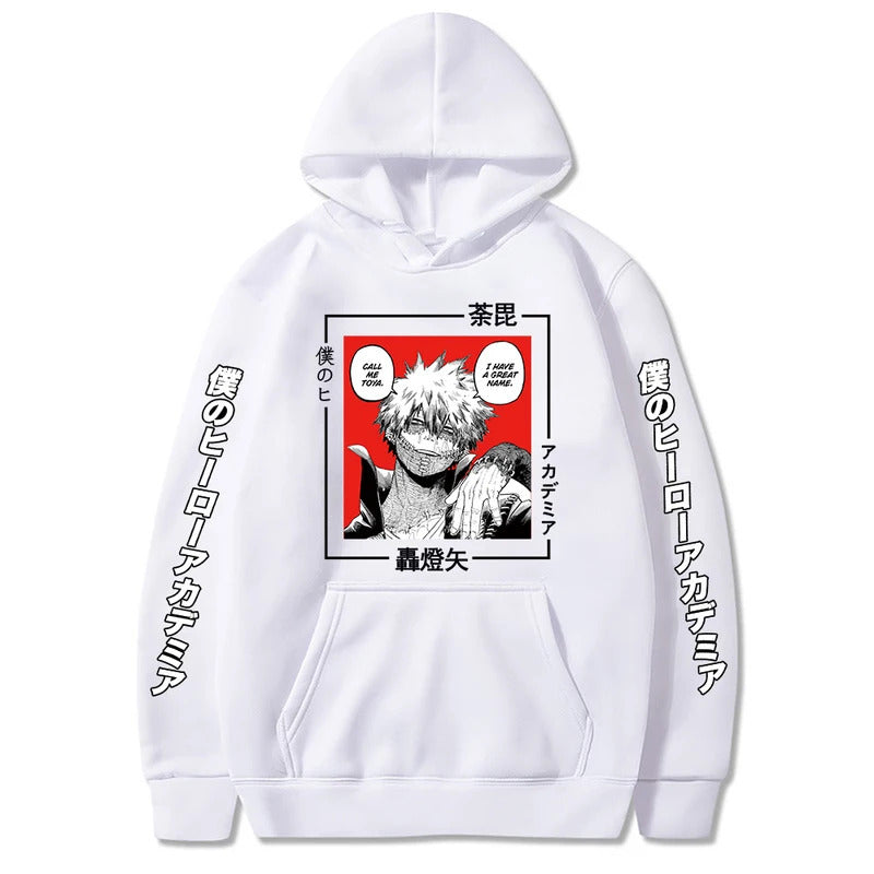 Anime My Hero Academia Printed Hooded Sweatshirt Unisex Long Sleeve Casual Jacket