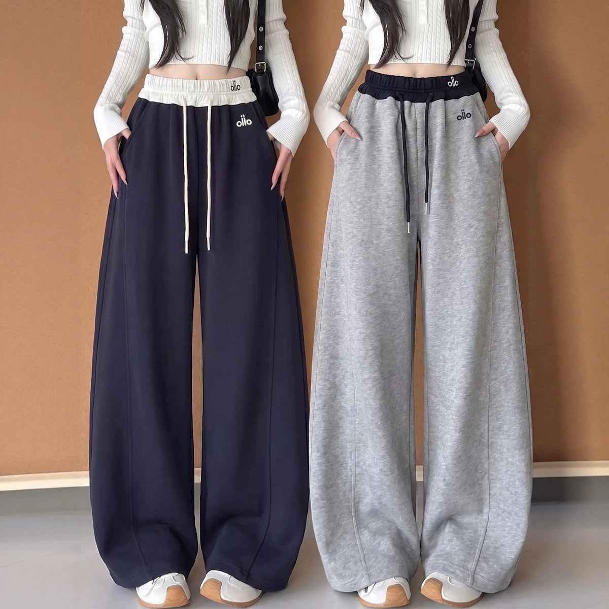 Girls Casual Wide Leg Sweatpants Spring Autumn Youth Athletic Pants