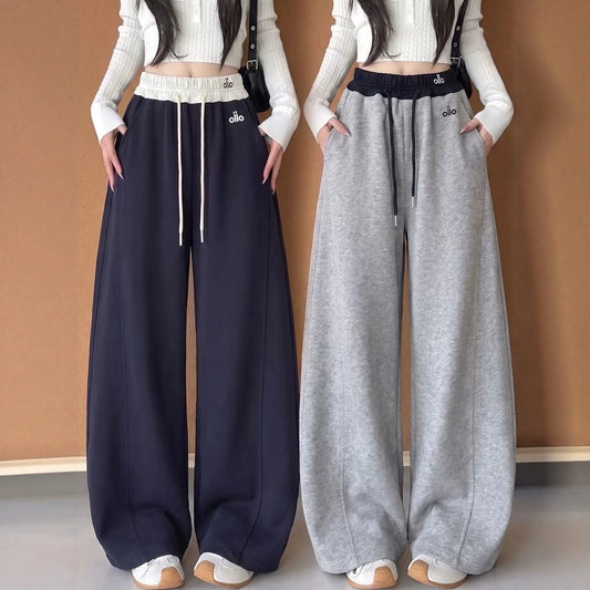 Girls Casual Wide Leg Sweatpants Spring Autumn Youth Athletic Pants