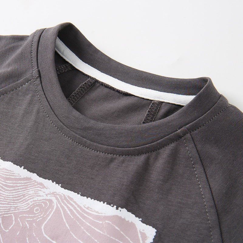 Round Neck T-shirt/Tie-up Pants