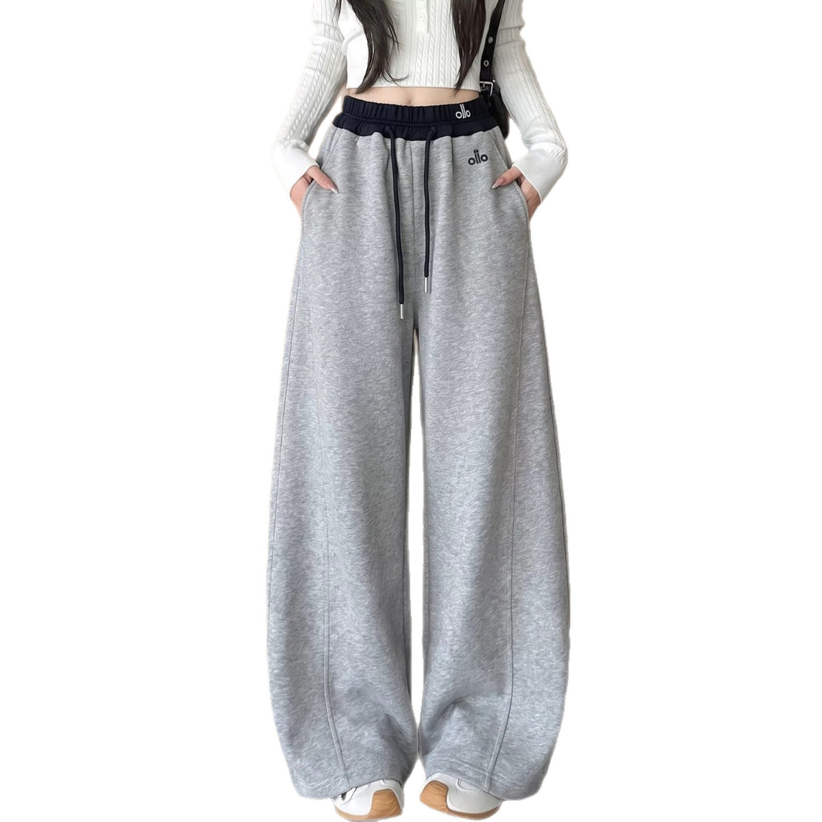 Girls Casual Wide Leg Sweatpants Spring Autumn Youth Athletic Pants