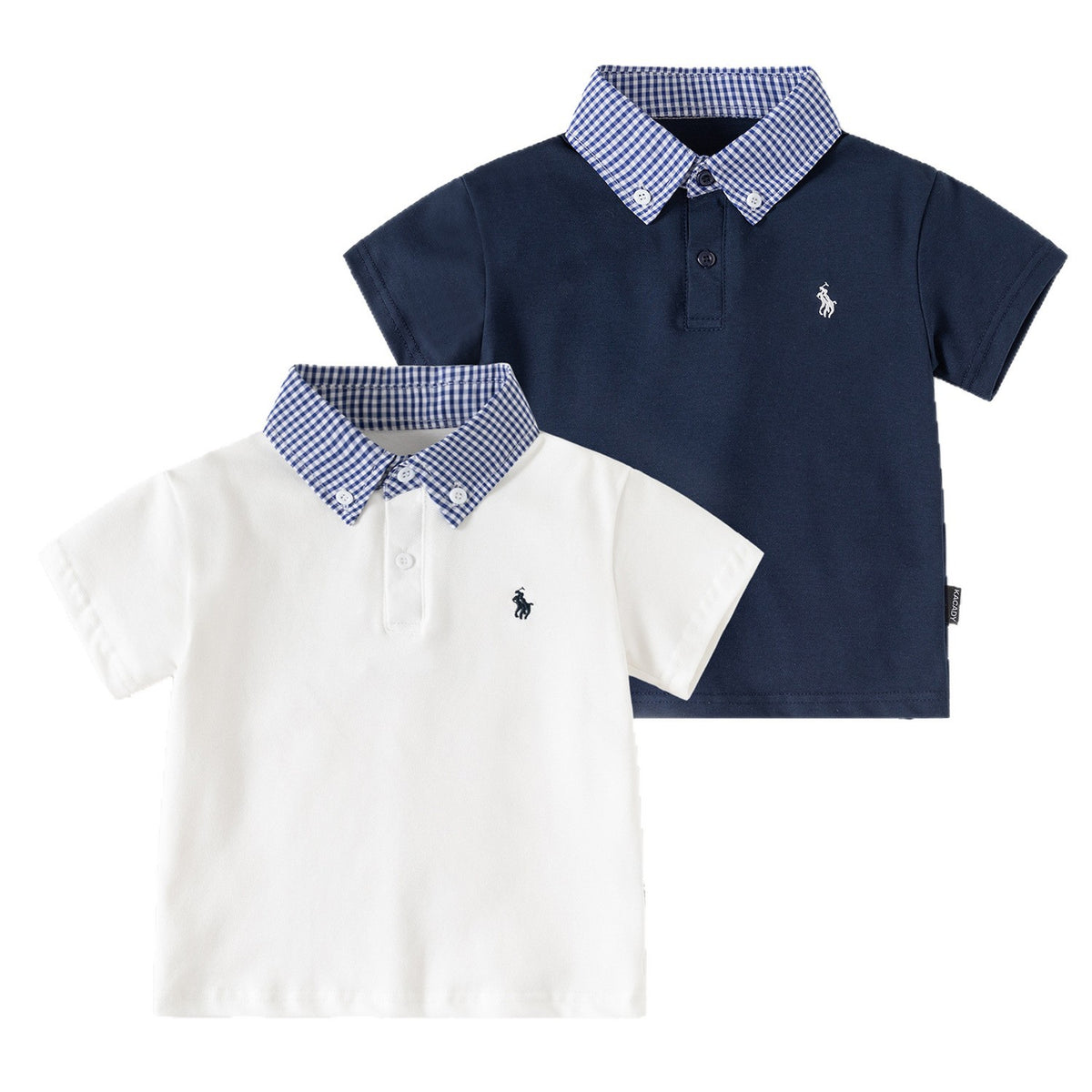 Boy's Summer Short Sleeve Polo Shirt Cartoon Turn-down Collar Big Kids amp; Toddler Fashion Top