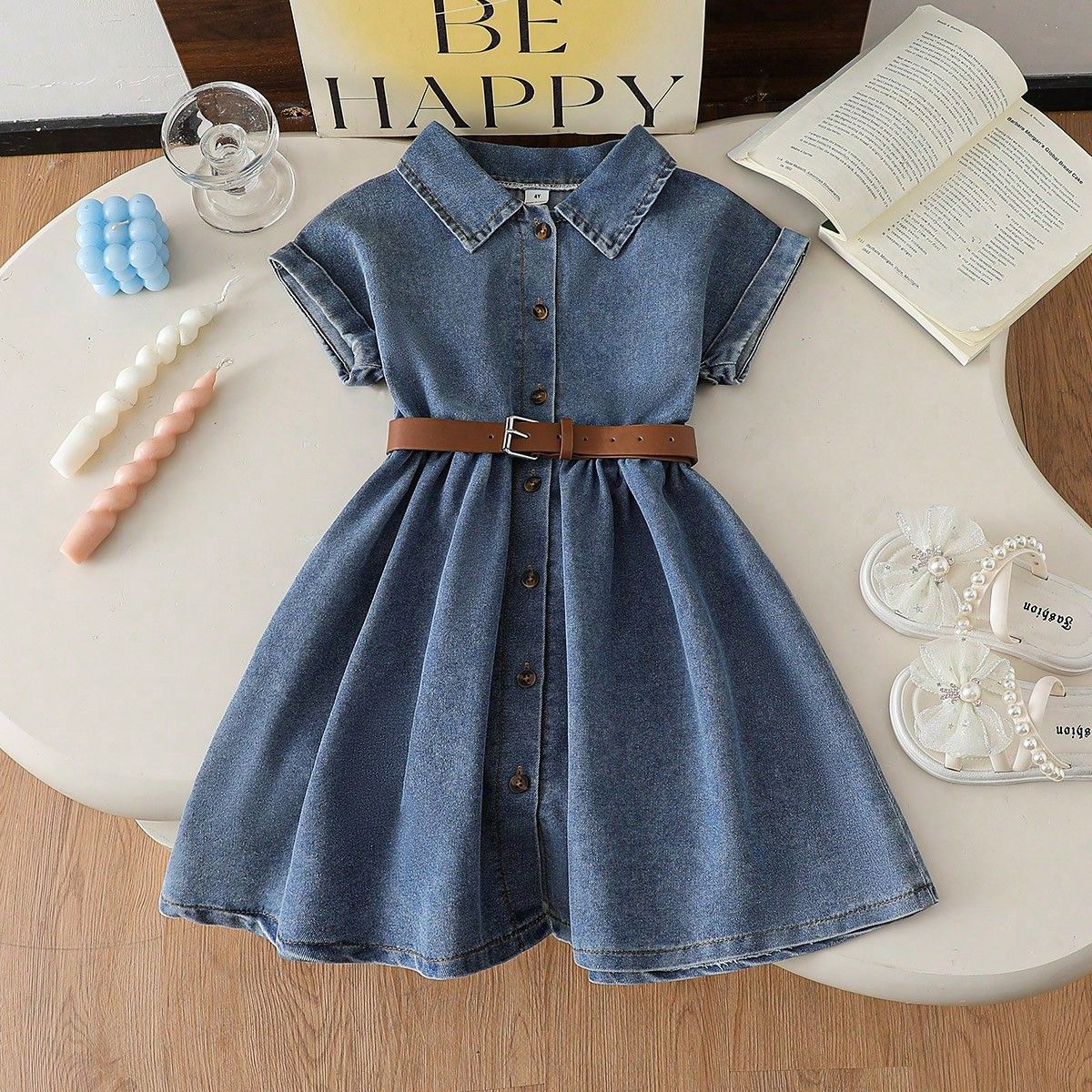 A-Line Denim Dress
