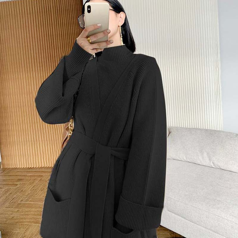 Autumn & Winter Thickened Sweater Coat w/Pants