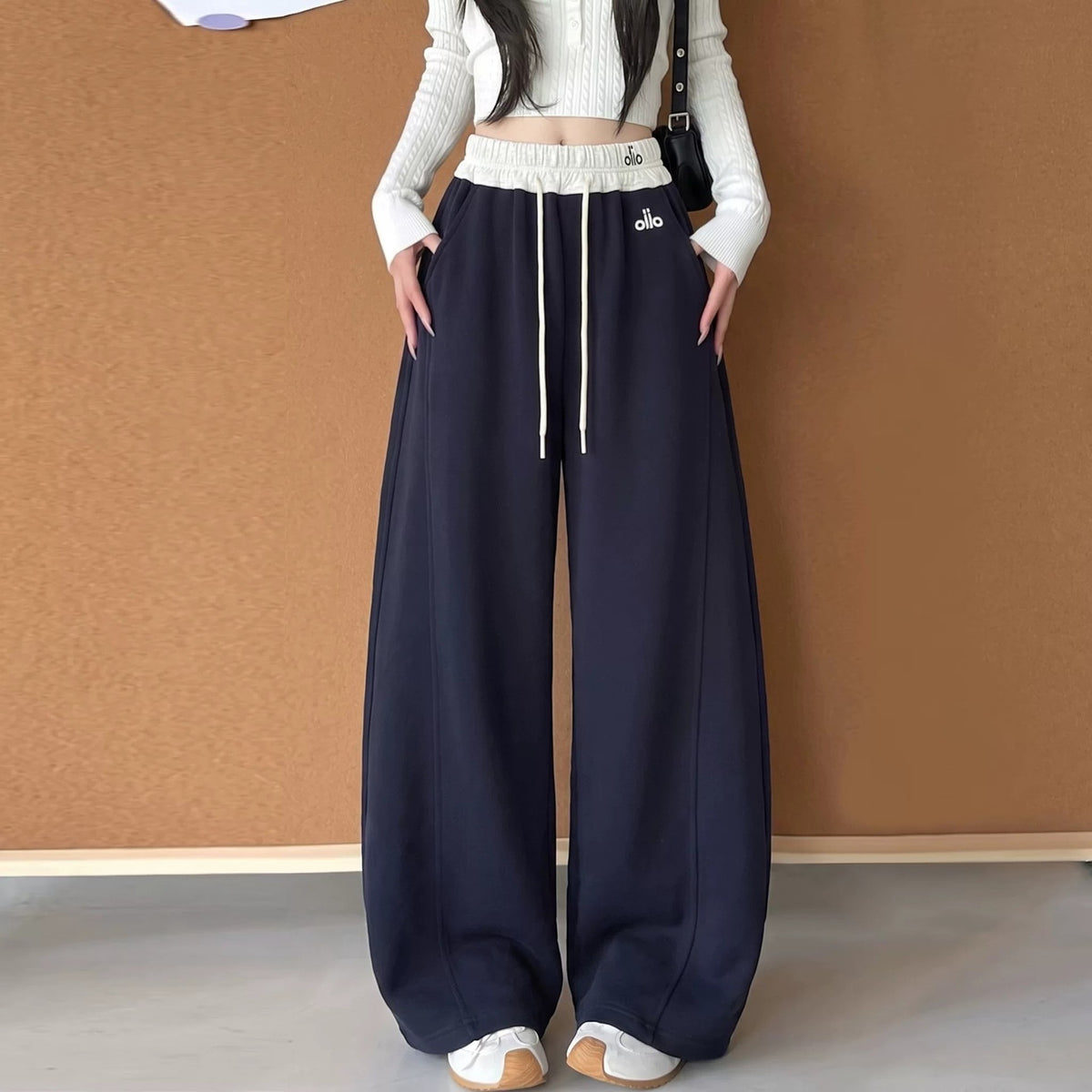 Girls Casual Wide Leg Sweatpants Spring Autumn Youth Athletic Pants