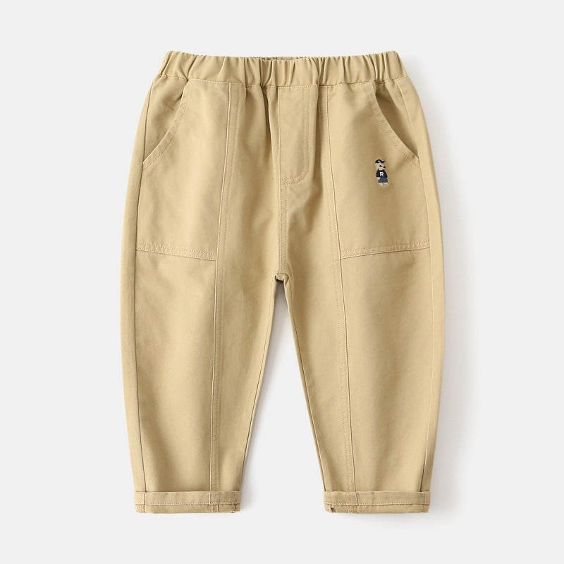 Embroidered pants for boys