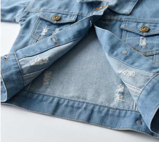 Ripped Jean Coat