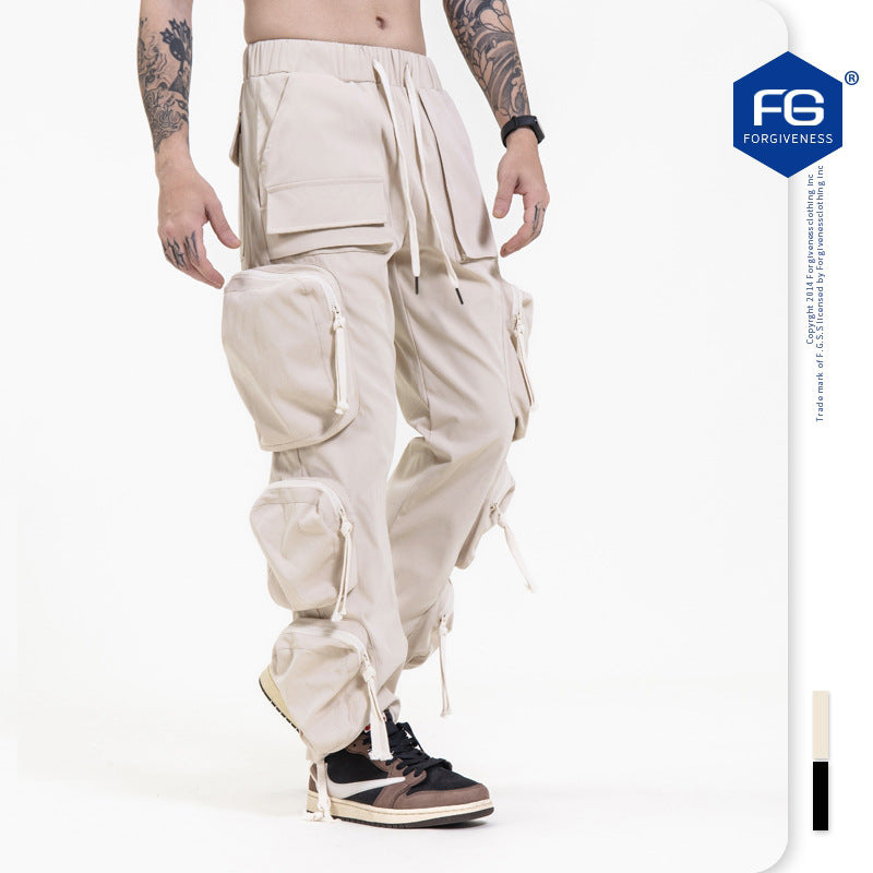 Street Functional Multi-Pocket Pants