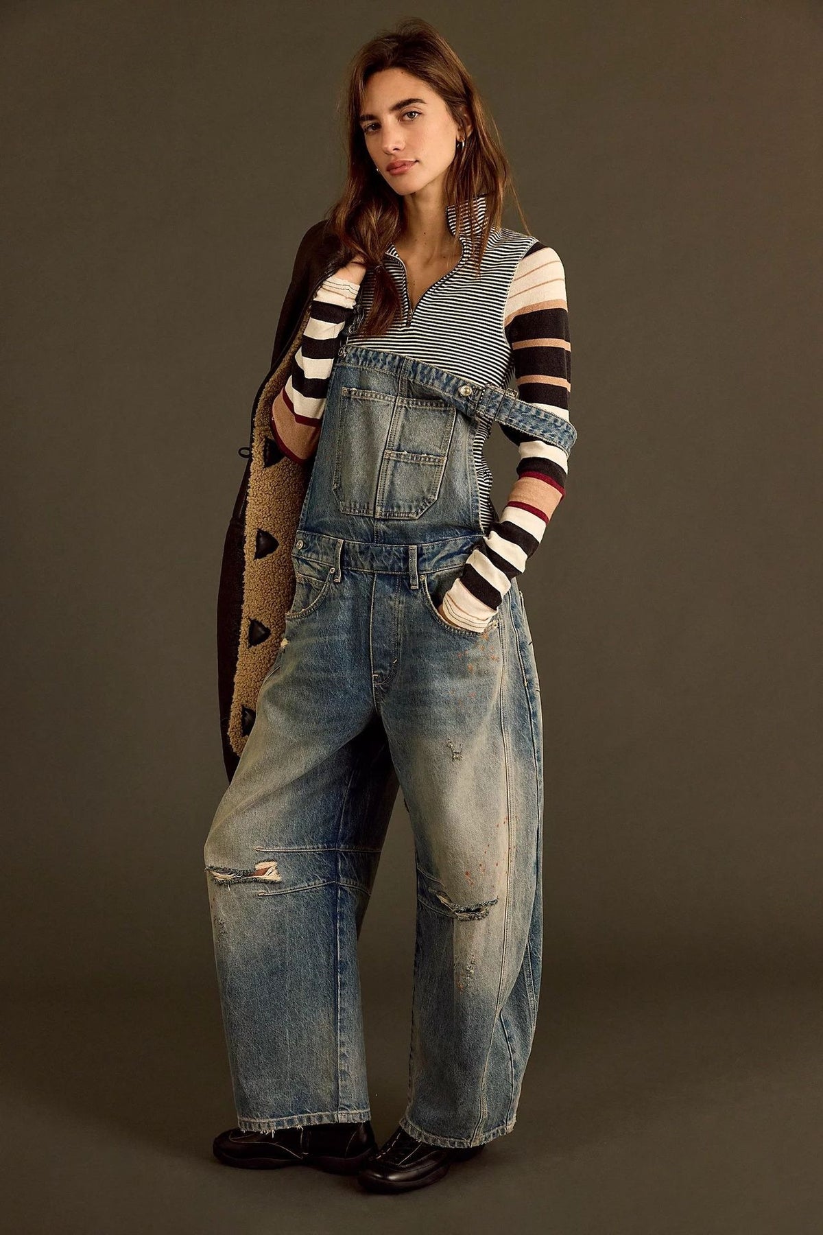 Casual Loose Denim Overalls