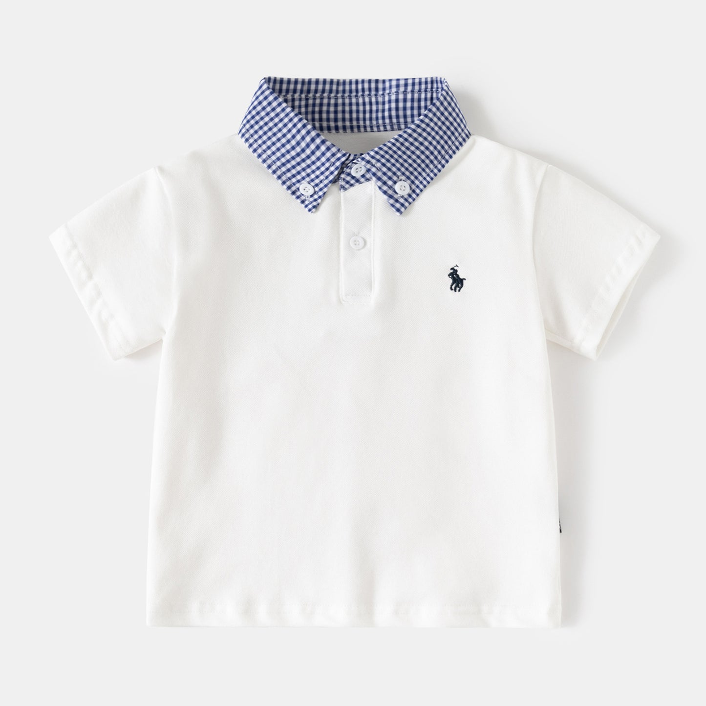 Boy's Summer Short Sleeve Polo Shirt Cartoon Turn-down Collar Big Kids amp; Toddler Fashion Top