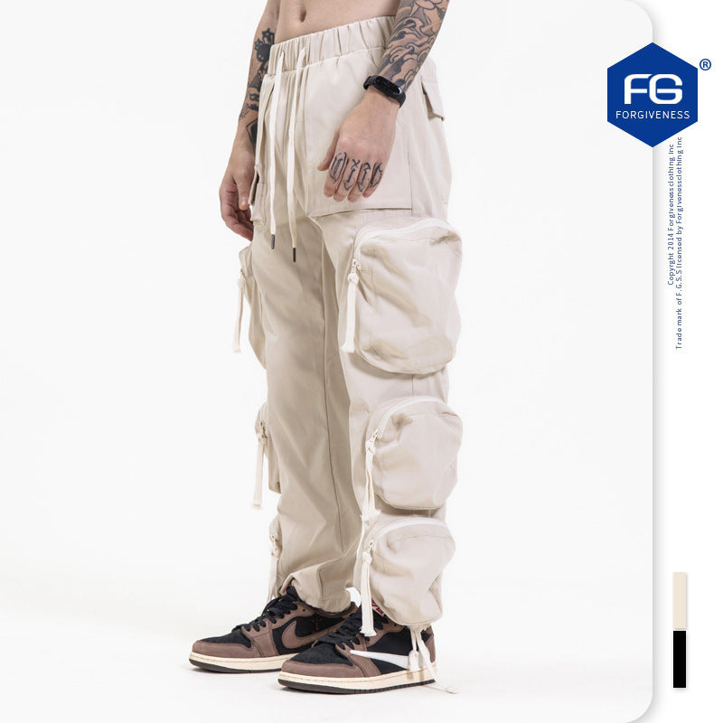 Street Functional Multi-Pocket Pants