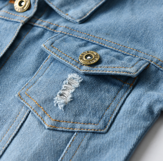 Ripped Jean Coat