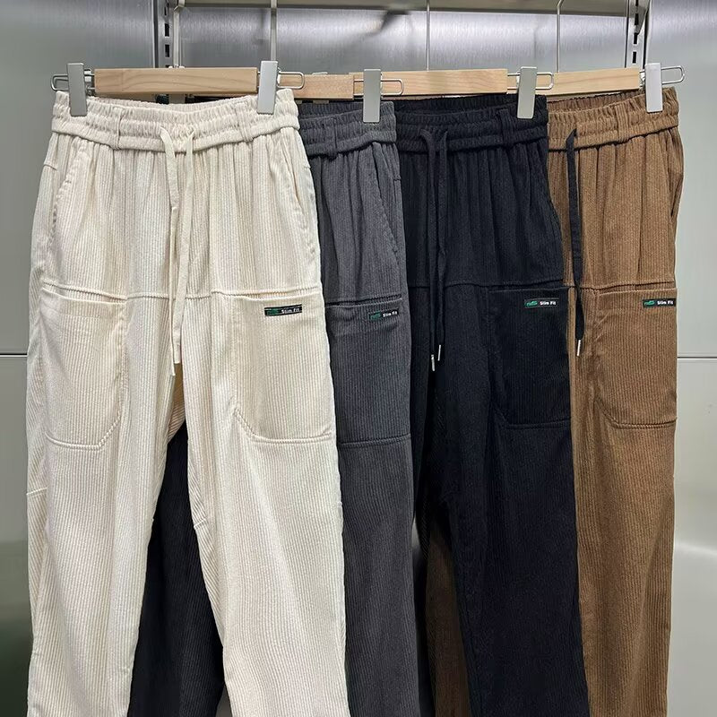 Versatile slim fit straight leg teenage pants