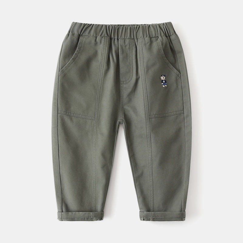 Embroidered pants for boys