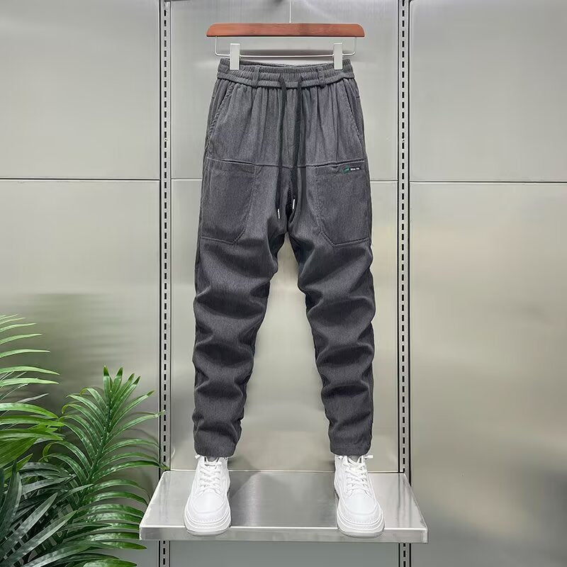 Versatile slim fit straight leg teenage pants