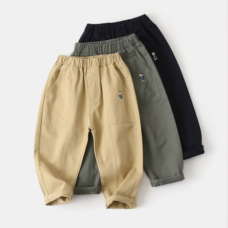 Embroidered pants for boys