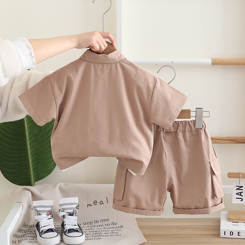 Short Sleeve Three Piece Set