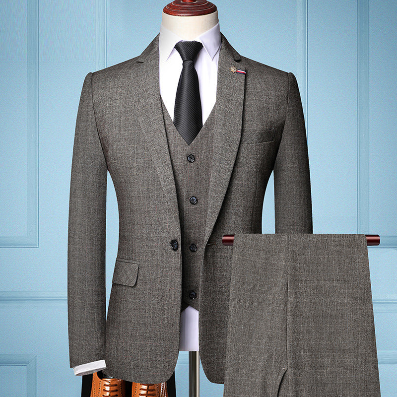 Three Piece Slim Fit Formal Suit